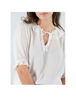 Blouse jimena blanc femme - Deeluxe