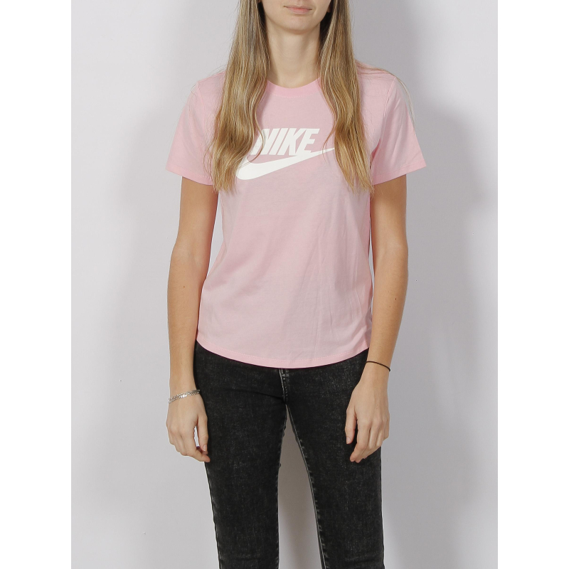 T-shirt sportswear essential icon futura rose femme - Nike