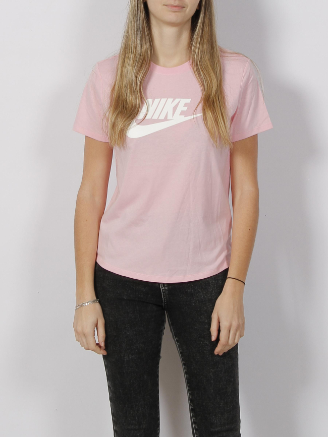 T-shirt sportswear essential icon futura rose femme - Nike