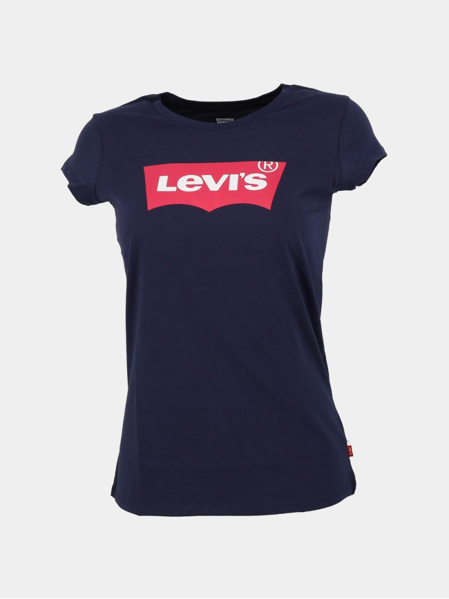 T-shirt batwing classique logo bleu marine rose fille - Levi's