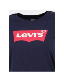 T-shirt batwing classique logo bleu marine rose fille - Levi's