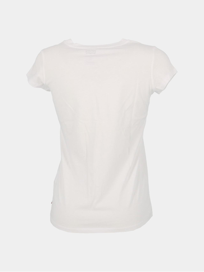 T-shirt batwing classique blanc rouge fille - Levi's