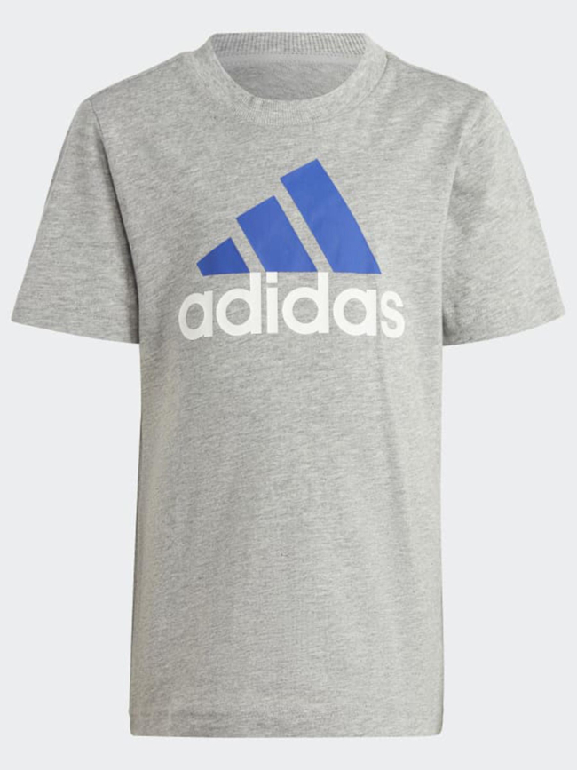 Ensemble short t-shirt big logo gris bleu enfant - Adidas