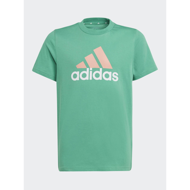 T-shirt big logo vert orange enfant - Adidas