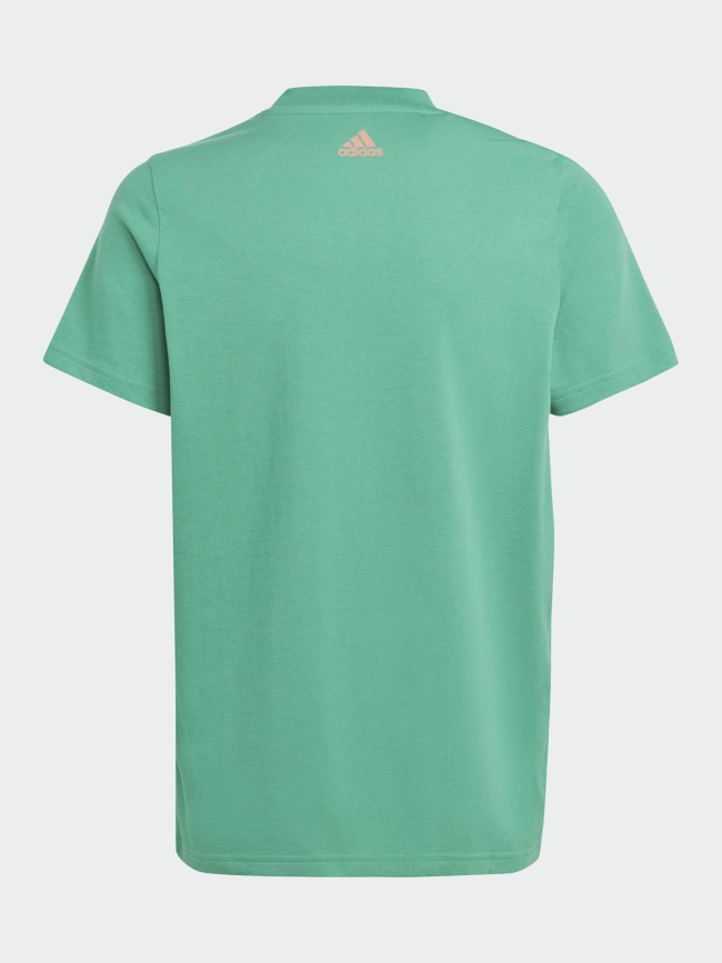 T-shirt big logo vert orange enfant - Adidas