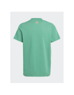 T-shirt big logo vert orange enfant - Adidas