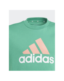 T-shirt big logo vert orange enfant - Adidas