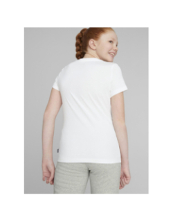 T-shirt essential logo argenté blanc fille - Puma