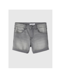 Short en jean slim salli gris fille - Name It