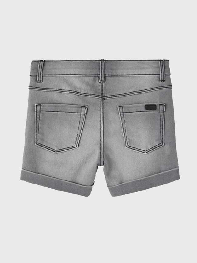 Short en jean slim salli gris fille - Name It