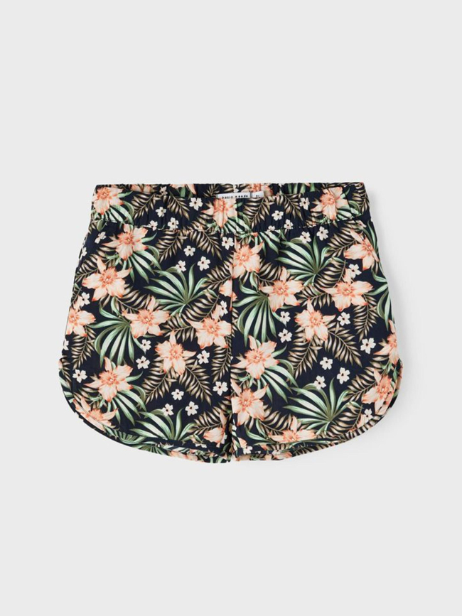 Short fluide à fleurs vinaya noir fille - Name It