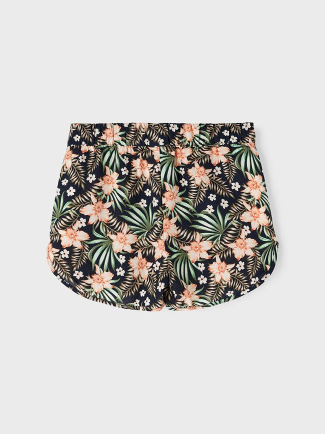 Short fluide à fleurs vinaya noir fille - Name It