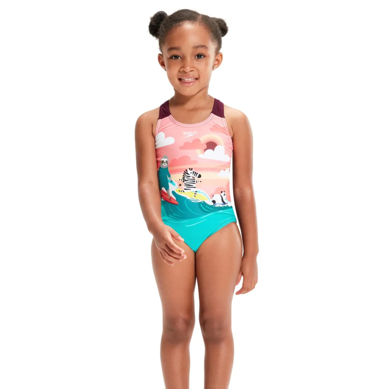 Maillot de bain 1 pièce animaux multicolore fille - Speedo