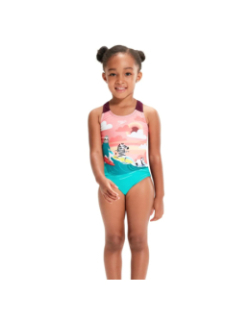 Maillot de bain 1 pièce animaux multicolore fille - Speedo