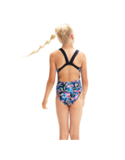 Maillot de bain 1 pièce eco+ multicolore fille - Speedo