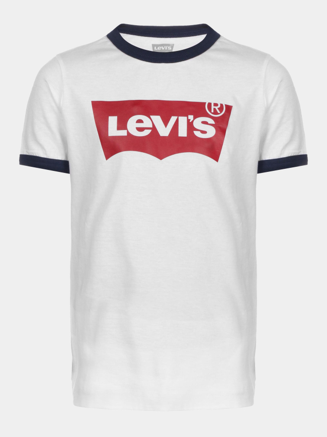 T-shirt batwing ringer logo blanc enfant - Levi's