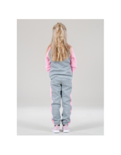 Ensemble de survêtement futura crew gris rose enfant - Nike