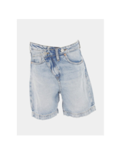 Short en jean casa bleu clair fille - Le Temps Des Cerises