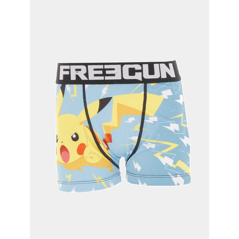 Boxer pokémon pikachu bleu jaune garçon - Freegun