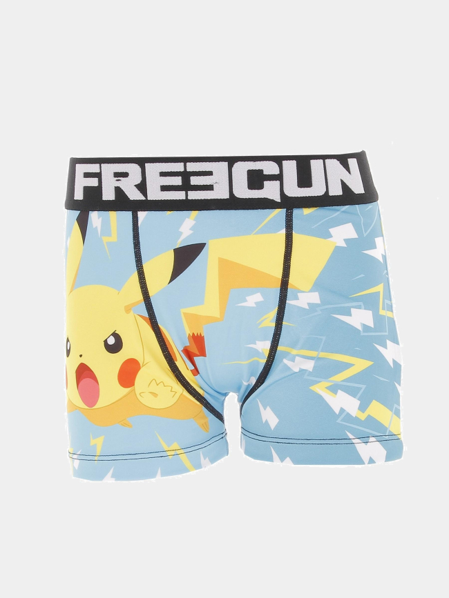 Boxer pokémon pikachu bleu jaune garçon - Freegun