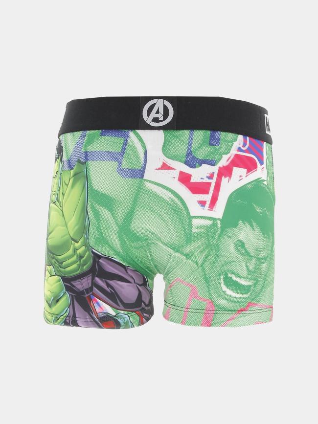 Boxer marvel hulk vert garçon - Freegun