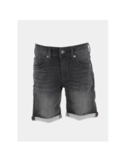 Short en jean scotty 3 noir garçon - Teddy Smith