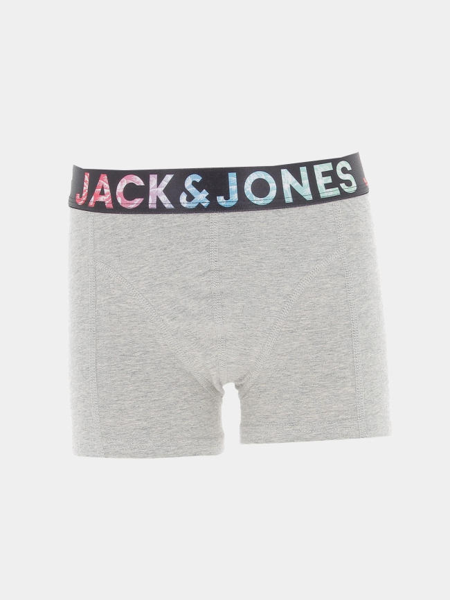 Pack 3 boxers tampa noir bleu marine gris garçon - Jack & Jones