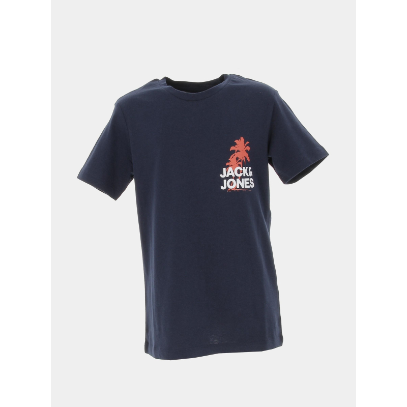 T-shirt wavy logo bleu marine garçon - Jack & Jones