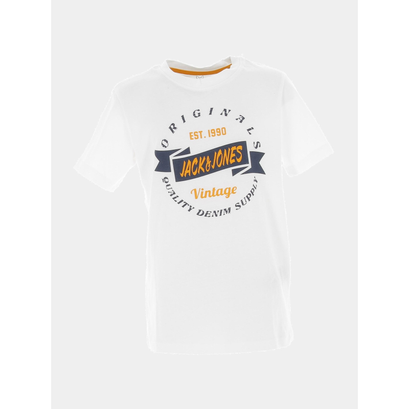 T-shirt jortage blanc garçon - Jack & Jones