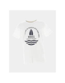 T-shirt waves darry blanc fille - Name It