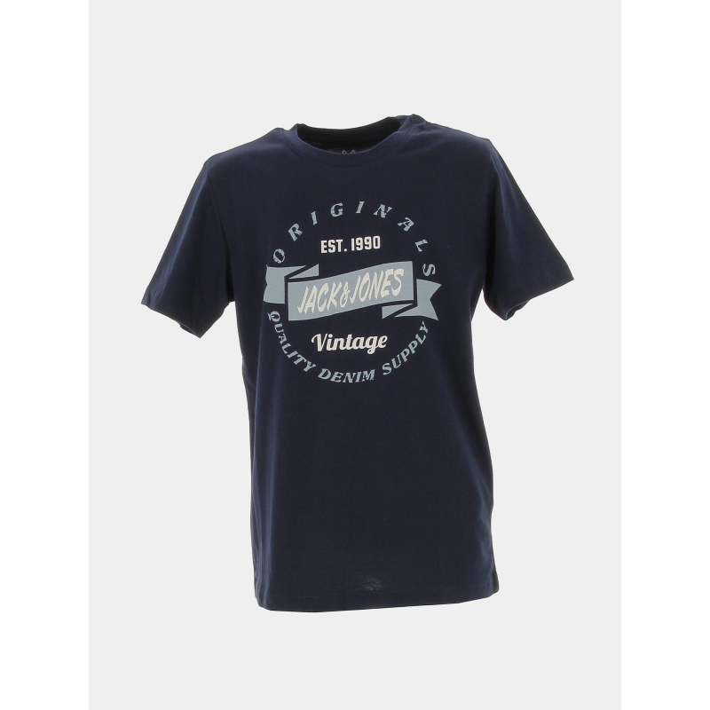 T-shirt jortage bleu marine garçon - Jack & Jones