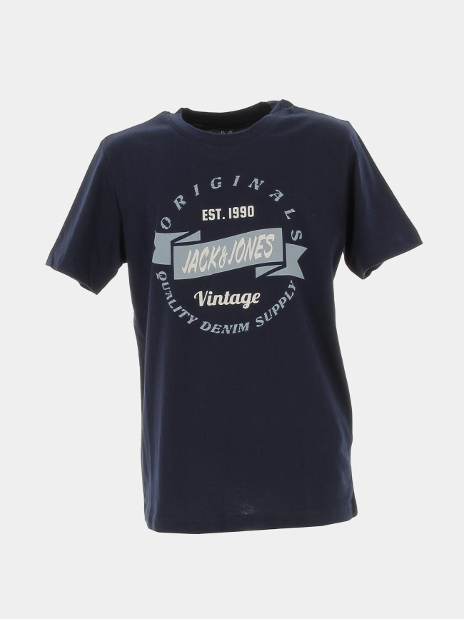 T-shirt jortage bleu marine garçon - Jack & Jones