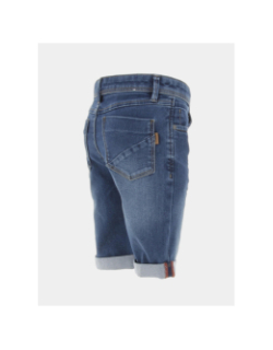 Short en jean slim silas bleu marine garçon - Name It