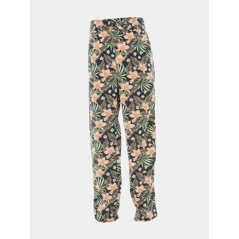 Pantalon fluide à fleurs vinaya noir fille - Name It