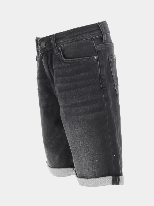 Short en jean decox denim noir garçon - Kaporal