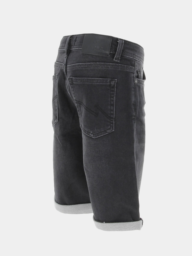 Short en jean decox denim noir garçon - Kaporal