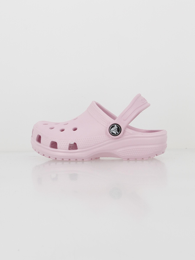 Crocs sabots classic clog rose clair enfant - Crocs