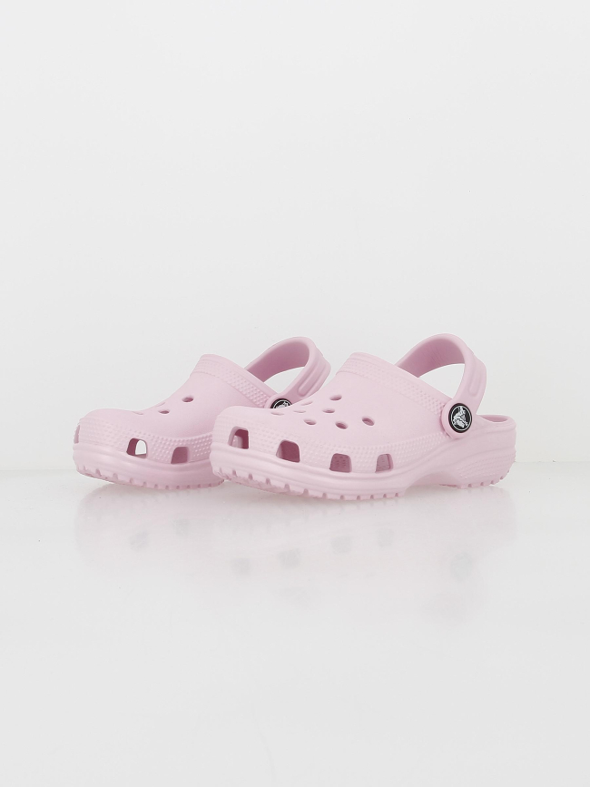 Crocs sabots classic clog rose clair enfant - Crocs