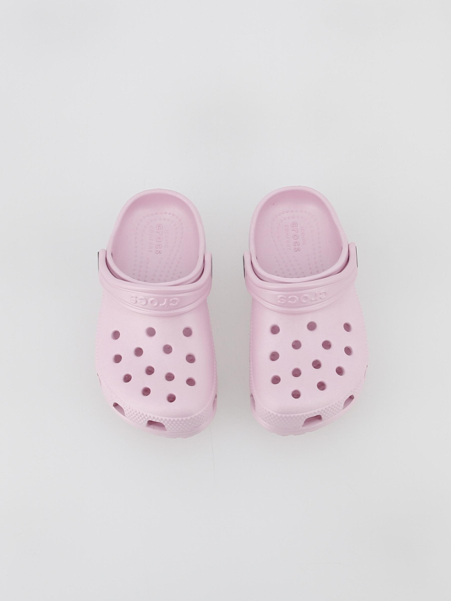 Crocs sabots classic clog rose clair enfant - Crocs