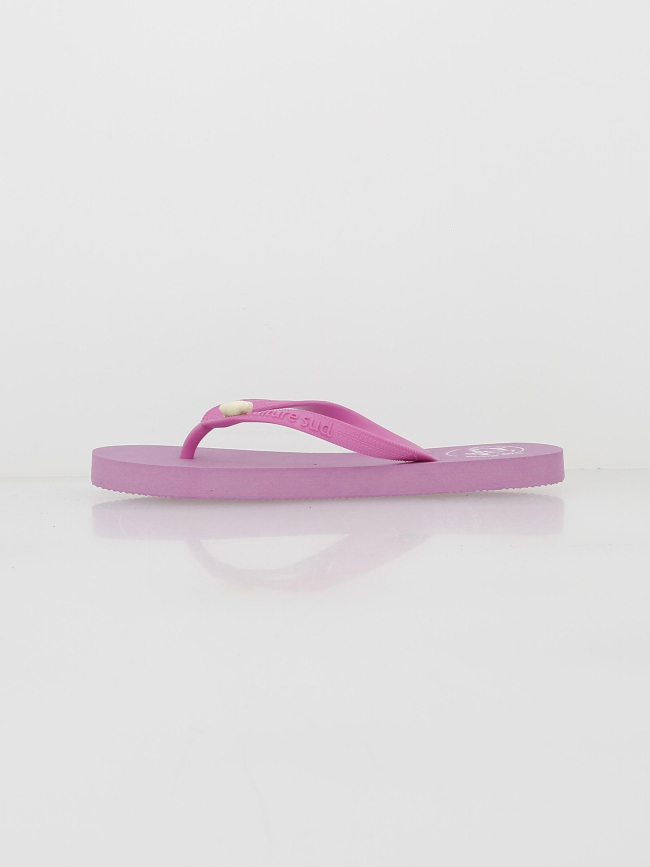 Tongs croquine coquillage rose fille - Culture Sud