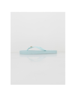 Tongs croquine coquillage aqua bleu fille - Culture Sud