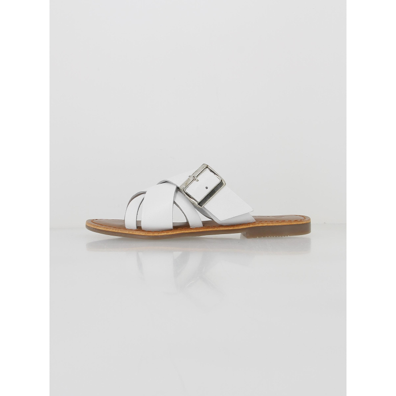 Sandales en cuir arlette blanc femme - Only