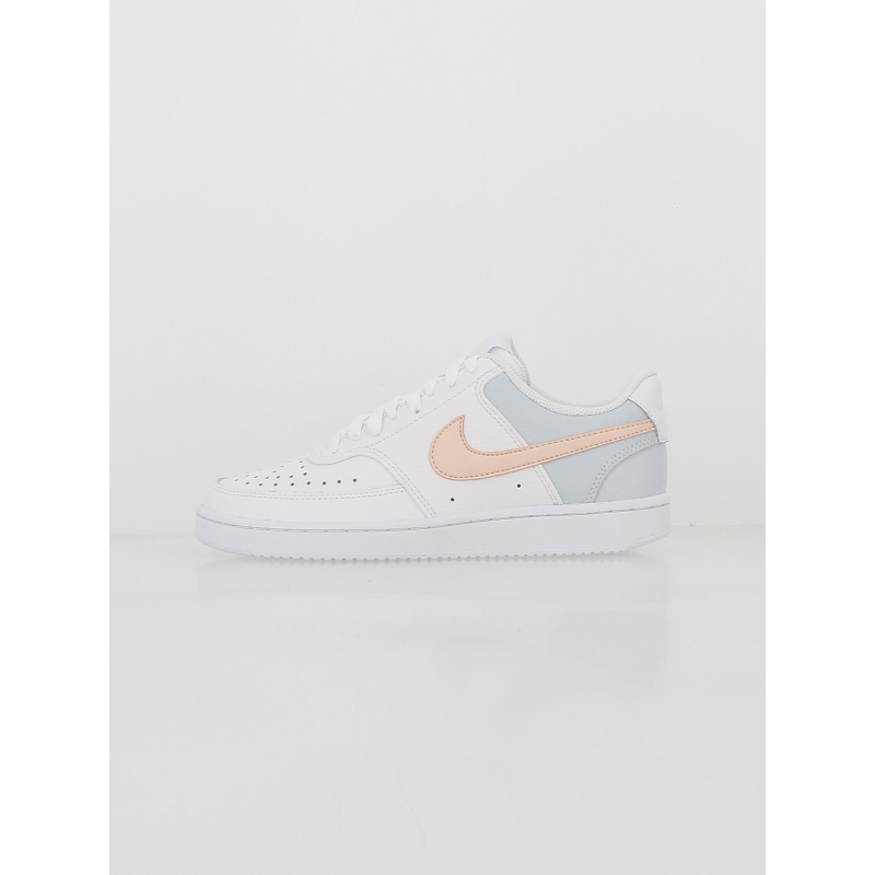 Baskets basses court vision pastel blanc rose femme - Nike