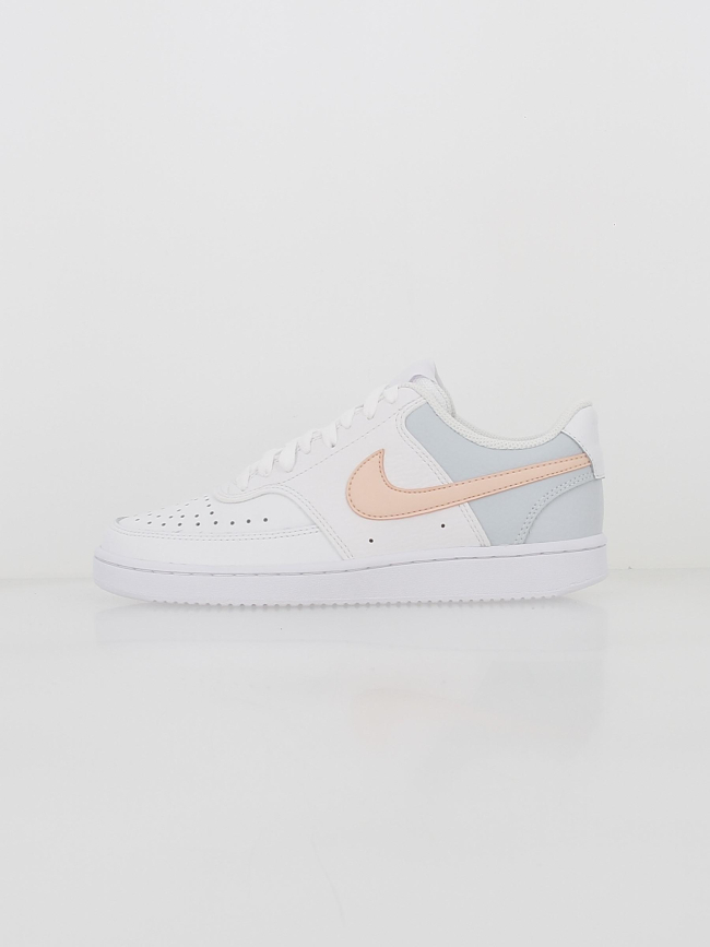 Baskets basses court vision pastel blanc rose femme - Nike