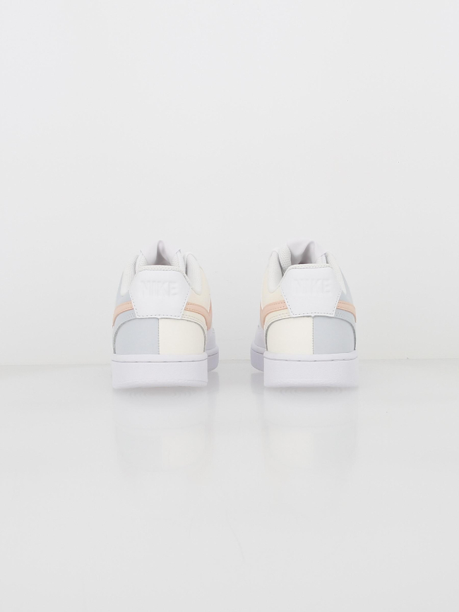 Baskets basses court vision pastel blanc rose femme - Nike