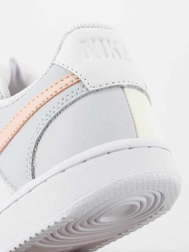 Baskets basses court vision pastel blanc rose femme - Nike
