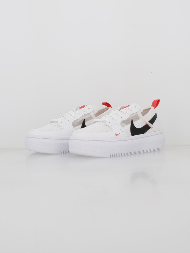 Baskets court vision alta plateforme blanc rose femme - Nike