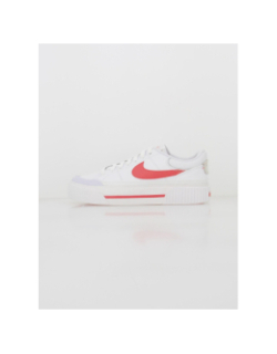 Baskets plateforme court legacy lift blanc rose femme - Nike