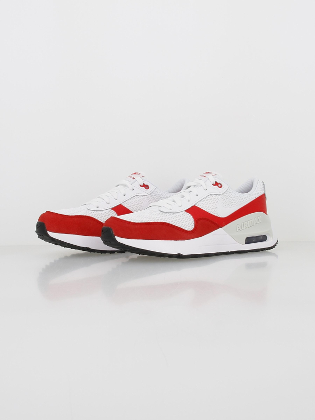 Air max baskets system gs blanc rouge enfant - Nike