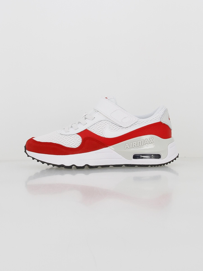 Air max baskets system ps scratch blanc rouge enfant - Nike